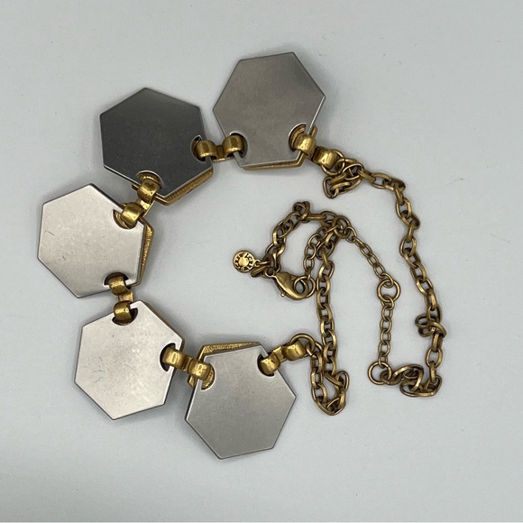 J Crew Egyptian Style Statement Necklace 22" - Picture 5 of 6